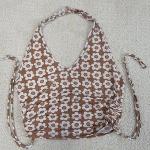 Mixed Threads Crop Top Womens Medium Y2K Halter Backless Tank Crop Top